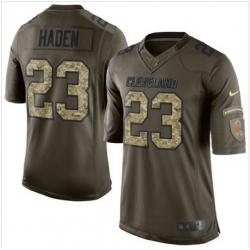 Nike Cleveland Browns #23 Joe Haden Green Men 27s Stitched NFL Limited Salute to Service Jersey