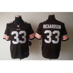 Nike Cleveland Browns 33 Trent Richardson Brown Limited NFL Jersey