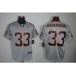 Nike Cleveland Browns 33 Trent Richardson Grey Elite Lights Out NFL Jersey