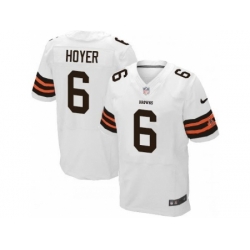 Nike Cleveland Browns 6 Brian Hoyer White Elite NFL Jersey