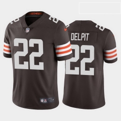 men grant delpit cleveland browns brown vapor limited jersey 