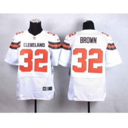 nike nfl jerseys cleveland browns 32 brown white[Elite][new style]