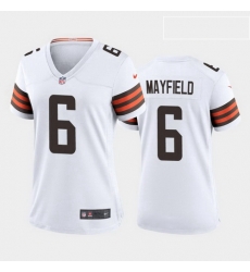 Women Cleveland Browns Baker Mayfield 2020 Alternate Vapor Limited Jersey White