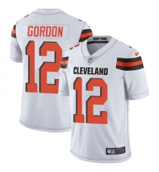 Nike Browns #12 Josh Gordon White Youth Stitched NFL Vapor Untouchable Limited Jersey