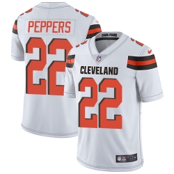 Nike Browns #22 Jabrill Peppers White Youth Stitched NFL Vapor Untouchable Limited Jersey