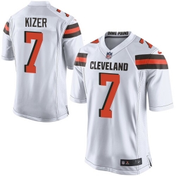 Nike Browns #7 DeShone Kizer White Youth Stitched NFL New Elite Jersey