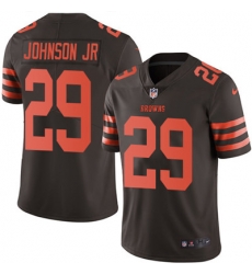 Youth Nike Browns #29 Duke Johnson Jr Brown Stitched NFL Limited Rush Jersey