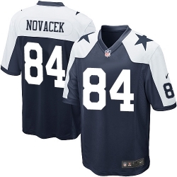 #84 Jay Novacek Elite Navy Blue Dallas Cowboys Alternate Throwback Nike Jersey