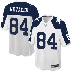 #84 Jay Novacek Elite White Dallas Cowboys Alternate Throwback Nike Jersey