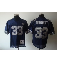 Dallas Cowboys 33 Tony Dorsett 1984 Blue M&N Throwback Jerseys