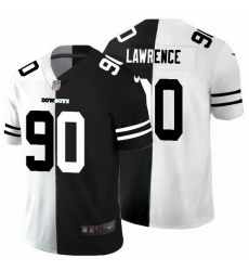 Dallas Cowboys 90 Demarcus Lawrence Men Black V White Peace Split Nike Vapor Untouchable Limited NFL Jersey