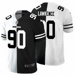 Dallas Cowboys 90 Demarcus Lawrence Men Black V White Peace Split Nike Vapor Untouchable Limited NFL Jersey