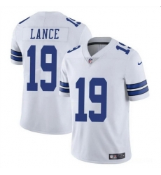 Men Dallas Cowboys 19 Trey Lance White Vapor Untouchable Limited Stitched Football Jersey