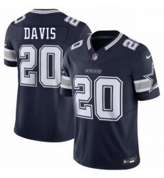 Men Dallas Cowboys  20 Malik Davis Navy 2026 F U S E Vapor Untouchable Limited Stitched Football Jersey