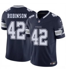 Men Dallas Cowboys  42 Curtis Robinson Navy 2026 F U S E Vapor Untouchable Limited Stitched Football Jersey