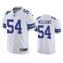 Men Dallas Cowboys 54 Sam Williams White Vapor Limited Stitched Jersey