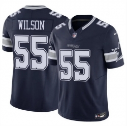 Men Dallas Cowboys 55 Logan Wilson Navy 2025 F U S E Vapor Untouchable Limited Stitched Football Jersey