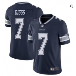 Men Dallas Cowboys #7 Trevon Diggs 2021 Navy Vapor Limited Stitched Jersey