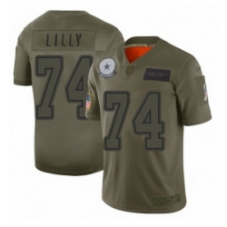 Men Dallas Cowboys 74 Bob Lilly Limited Camo 2019 Salute to Service Football Jersey