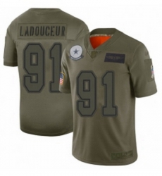 Men Dallas Cowboys 91 L P Ladouceur Limited Camo 2019 Salute to Service Football Jersey