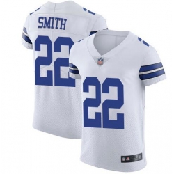 Men Nike Dallas Cowboys #22 Emmitt Smith Elite White Vapor Untouchable Elite Jersey