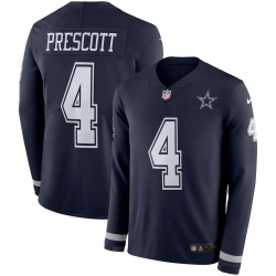 Men Nike Dallas Cowboys long sleeve blue Dak Prescott