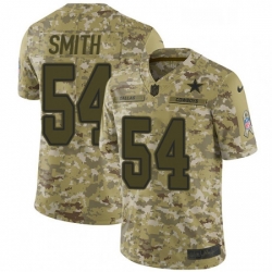 Mens Nike Dallas Cowboys 54 Jaylon Smith Limited Camo 2018 Salute to Service NFL Jersey