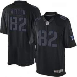 Mens Nike Dallas Cowboys 82 Jason Witten Limited Black Impact NFL Jersey