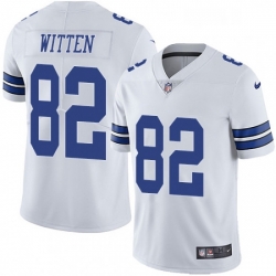 Mens Nike Dallas Cowboys 82 Jason Witten White Vapor Untouchable Limited Player NFL Jersey