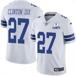 Nike Cowboys 27 Ha Ha Clinton Dix White Men Stitched With Established In 1960 Patch NFL Vapor Untouchable Limited Jersey