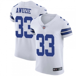 Nike Cowboys #33 Chidobe Awuzie White Mens Stitched NFL Vapor Untouchable Elite Jersey