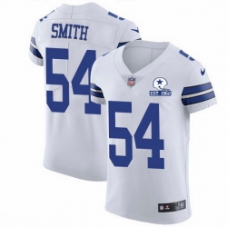 Nike Cowboys 54 Jaylon Smith White Men Stitched With Established In 1960 Patch NFL New Elite Jersey