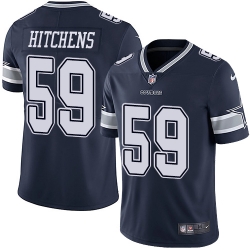 Nike Cowboys #59 Anthony Hitchens Navy Blue Team Color Mens Stitched NFL Vapor Untouchable Limited Jersey