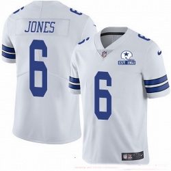 Nike Cowboys 6 Chris Jones White Men Stitched With Established In 1960 Patch NFL Vapor Untouchable Limited Jersey