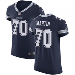 Nike Cowboys #70 Zack Martin Navy Blue Team Color Mens Stitched NFL Vapor Untouchable Elite Jersey