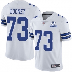 Nike Cowboys 73 Joe Looney White Men Stitched With Established In 1960 Patch NFL Vapor Untouchable Limited Jersey