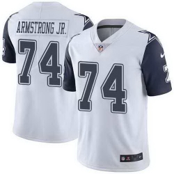 Nike Cowboys 74 Dorance Armstrong Jr White Color Rush Limited Jersey