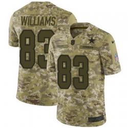 Nike Cowboys #83 Terrance Williams Camo Mens Stitched NFL Limited 2018 Salute To Service Jersey