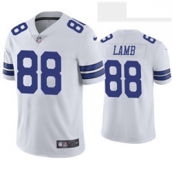 Nike Cowboys  88 CeeDee Lamb White Team Color Men Stitched NFL Vapor Untouchable Limited Jersey