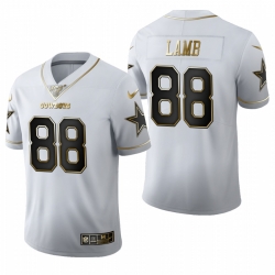 Nike Cowboys 88 Ceedee Lamb White Gold 100th Season Vapor Untouchable Limited Jersey