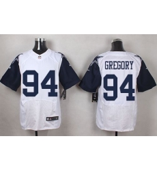 Nike Cowboys #94 Randy Gregory White Mens Stitched NFL Elite Rush Jerseys
