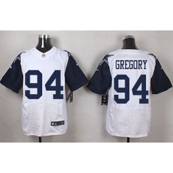 Nike Cowboys #94 Randy Gregory White Mens Stitched NFL Elite Rush Jerseys