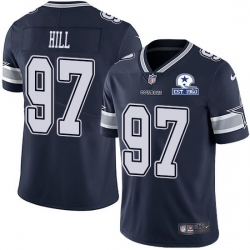 Nike Cowboys 97 Trysten Hill Navy Blue Team Color Men Stitched With Established In 1960 Patch NFL Vapor Untouchable Limited Jersey