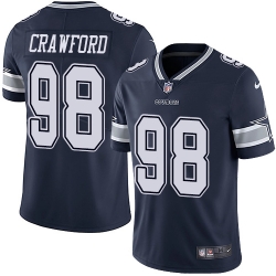 Nike Cowboys #98 Tyrone Crawford Navy Blue Team Color Mens Stitched NFL Vapor Untouchable Limited Jersey