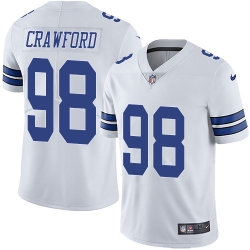 Nike Cowboys #98 Tyrone Crawford White Mens Stitched NFL Vapor Untouchable Limited Jersey