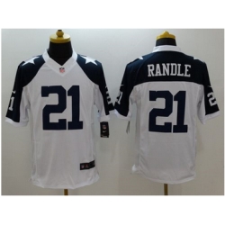 Nike Dallas Cowboys #21 Joseph Randle White Thanksgiving Throwback Mens Stitched NFL Limited Jersey