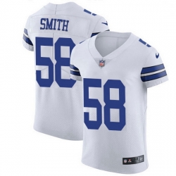 Nike Dallas Cowboys 58 Aldon Smith White Men Stitched NFL New Elite Jersey