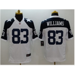 Nike Dallas Cowboys #83 Terrance Williams White Thanksgiving Throwback Mens Stitched NFL Limited Jersey