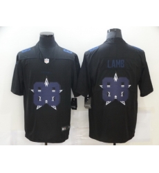 Nike Dallas Cowboys 88 Ceedee Lamb Black Shadow Logo Limited Jersey