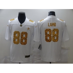 Nike Dallas Cowboys 88 Ceedee Lamb White Leopard Vapor Untouchable Limited Jersey